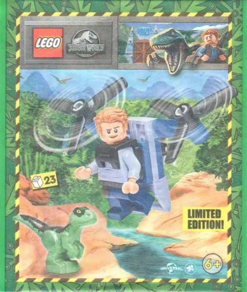 LEGO Jurassic World Owen with Jet Pack Foil Pack Set 122328