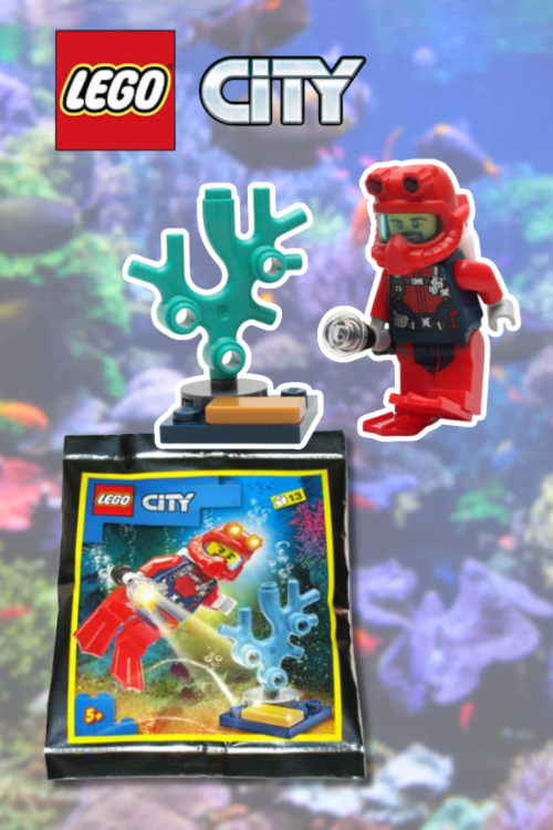 LEGO CITY Deep Sea Diver Foil Pack Set 952012
