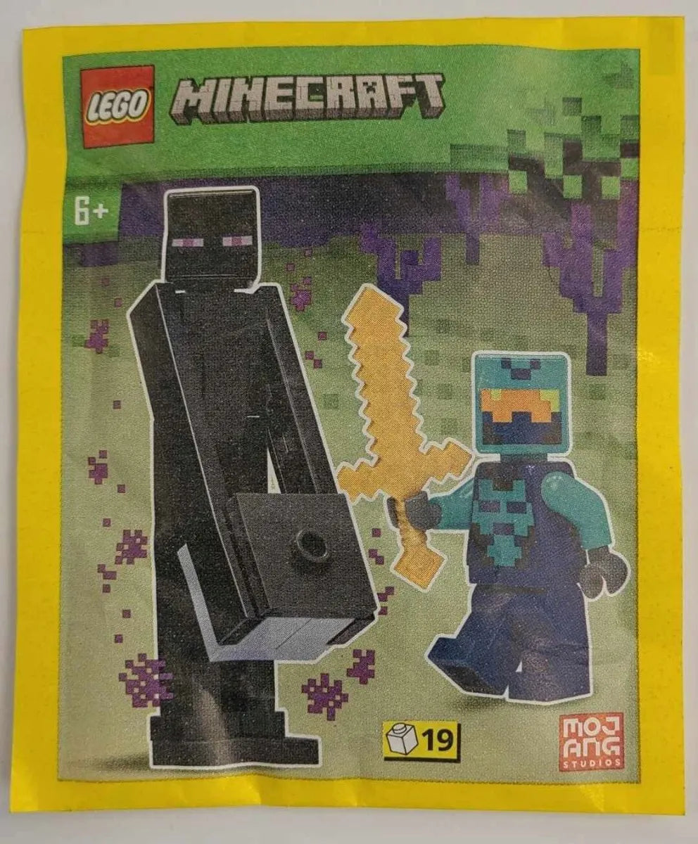LEGO Minecraft Nether Hero and Enderman Paper Pack Set 662305
