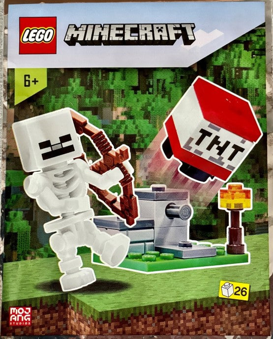 LEGO Minecraft TNT Launcher and Skeleton Foil Pack Set 622102