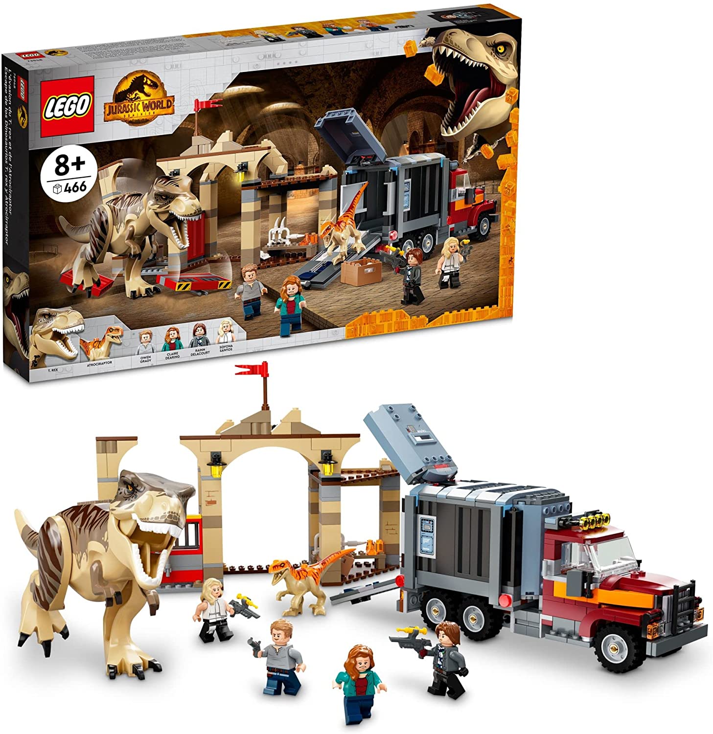 LEGO Jurassic World T. Rex & Atrociraptor Dinosaur Breakout Set 76948