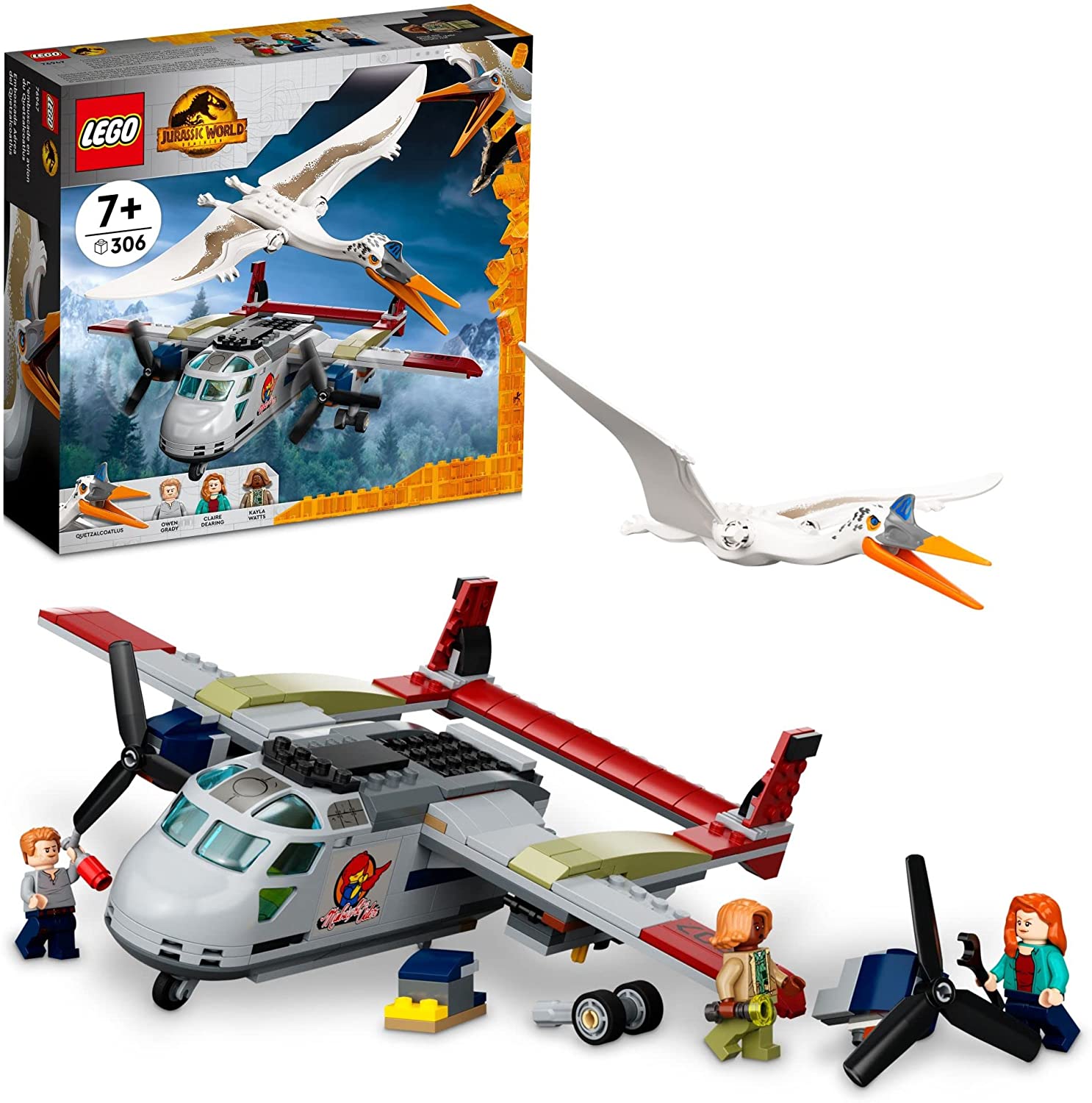 LEGO Jurassic World Quetzalcoatlus Plane Ambush Set 76947