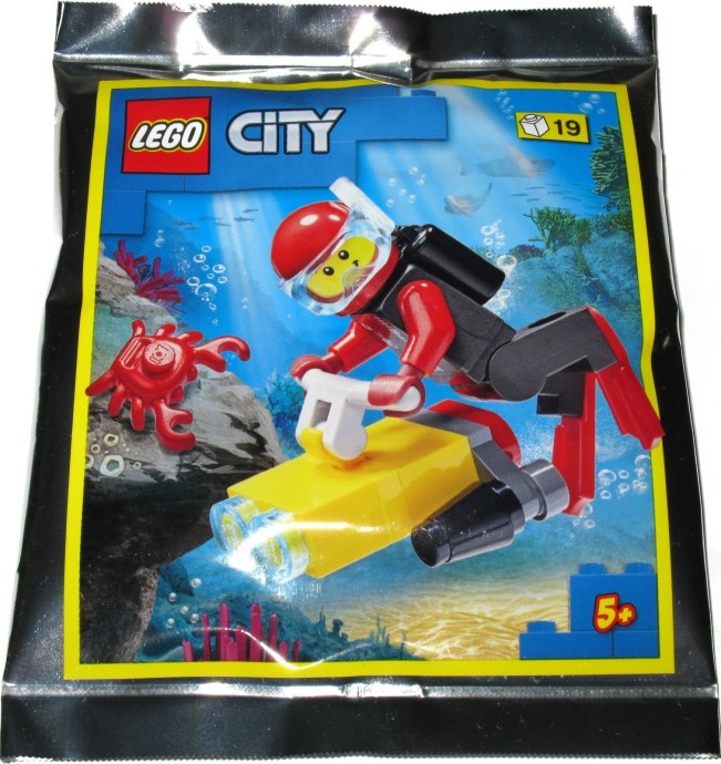 LEGO City Diver and Crab Foil Pack Set 952107