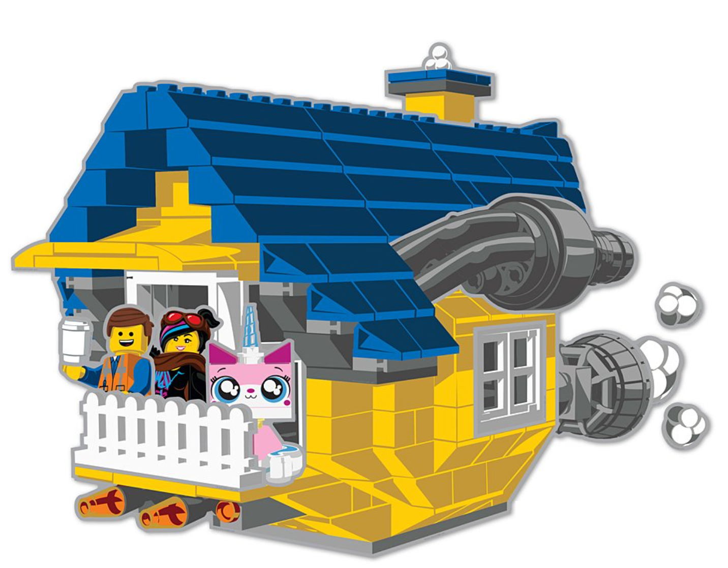 The LEGO® Movie 2 Emmet / HOUSE Staticker Wall Decal